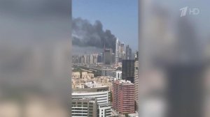 67-этажный небоскреб сегодня горел в престижном пляжном районе Дубая