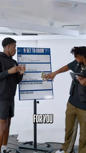 GET TO KNOW NBA Draft prospect VJ Edgecombe!