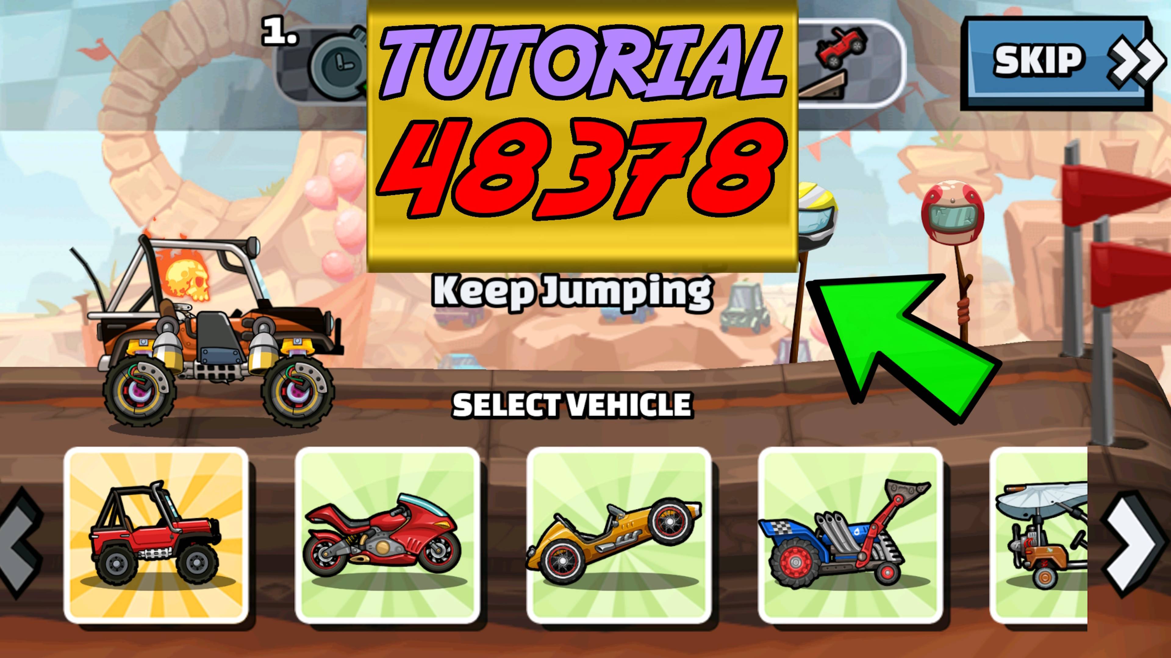 🎮 48378 Tutorial 🎮 (Perpetual Pouncing) - Hill Climb Racing 2