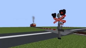 ДР1А НА ЖД ПЕРЕЕЗДЕ В МАЙНКРАФТЕ