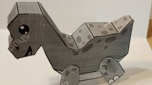 Брахиозавр из бумаги 2-я часть