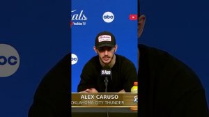 “I want to win.” Caruso after his big Game 4 performance