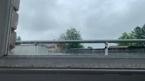 The weather outside the window in our village: ветер колышет деревья