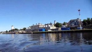 ОТ ВЫБОРГСКОГО ЗАМКА. СМОЛЯНОЙ МЫС . МОРСКОЙ ПОРТ . ФАРВАТЕР К САЙМЕНСКОМУ МОСТУ.