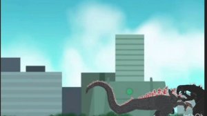 Godzilla Mushroom Cloud vs Godzilla Ultima Part 1 ( на английском для прикола )