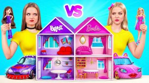 Строим Удивительный Кукольный Домик _ Барби vs Братц Челлендж