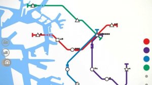 Новая рубрика! Строю метро Осаки в Mini Metro и мне помогают быстрые поезда Синкансэны.