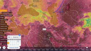 Движение воздушных потоков на Ближнем Востоке с 15 по 18 июня. Прогноз погоды
