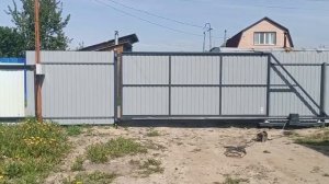 Откатные ворота в Тюмени под ключ