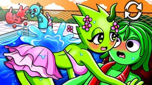 СПРУНКИ или СПРУНКЕ игры у бассейна| Sprunki мультфильм