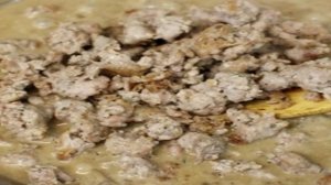 Картофельная запеканка с фаршем и грибами