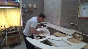 Параметрическое кресло качалка на станке с ЧПУ . Покраска журнального столика и кресла.