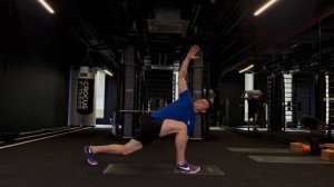 Runner`s Stretch (Растяжка бегуна, глубокий выпад вперед с ротацией грудного отдела)