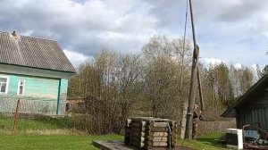 pro.hozyaistvo Разборка старого колодезного журавля – прощание с историей!