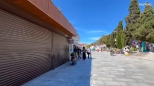 Крым Судак Центральная набережная сегодня 14 июня 2025. Какая погода, обстановка на курорте, пляж