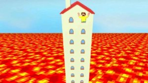 Пол-это лава в роблокс. (часть 1)