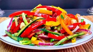 Летний витаминный салат!!! Легко и вкусно!