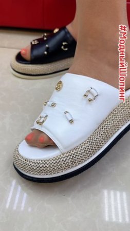 Кожаные сабо Коллекция обуви 2025