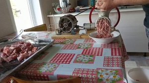 technica Самодельная электромясорубка в действии.