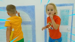 Влад и Ники - Крис и Детские истории с невидимыми костюмами и волшебными переодеваниями