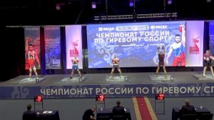 Чемпионат России 2025 по гиревому спорту Длинный цикл до 95 кг Кулаков Селиверстов