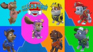 Щенячий Патруль в Кино, Бег с Препятствями Гонщик, Маршал, Роки, Крепыш, Скай, Зума и Либерти