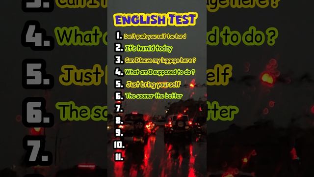 English test