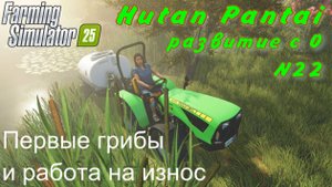 Farming Simulator 25. Hutan Pantai. Развитие с 0. 22 часть. Первые грибы и работа на износ.