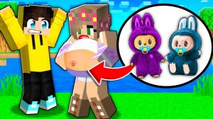 МОЯ ДЕВУШКА РОДИЛА ЛАБУБУ В МАЙНКРАФТ! Дими minecraft