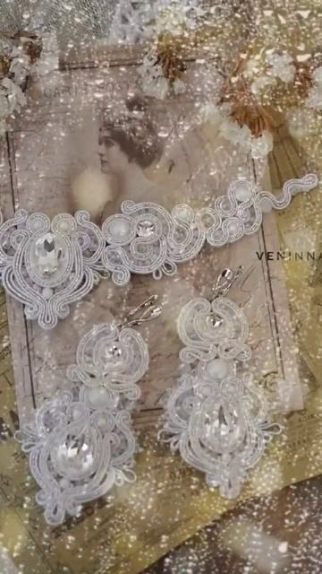 Загадочная сутажная вышивка #сутажнаявышивка #handmade #украшениясвоимируками