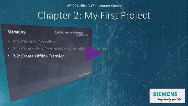 WinCC Unified V17 # 3 Create Offline Transfer of Project! Learn SCADA Programming #WinCCGURU
