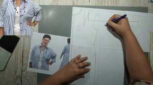 Моделирование. Платье-рубашка с рукавом `летучая мышь`. Выкройка № 1700.