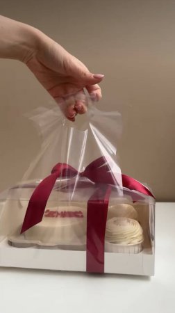 Упаковка большой коробки в маленький пакет