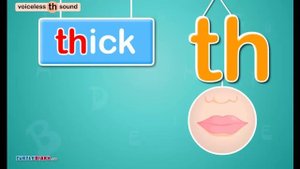 Voiceless Digraph th Sound - Phonics by TurtleDiary