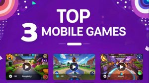 Топ 3 мобильные игры