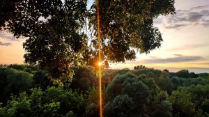 Закатное солнце в Рязанском Кремле