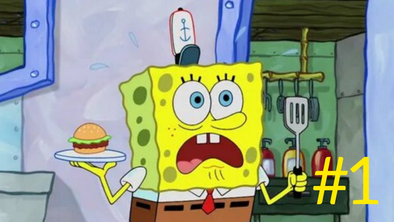 SpongeBob🔥 Губка боб👍 губка боб квадратные штаны😎 кулинарный поединок #1