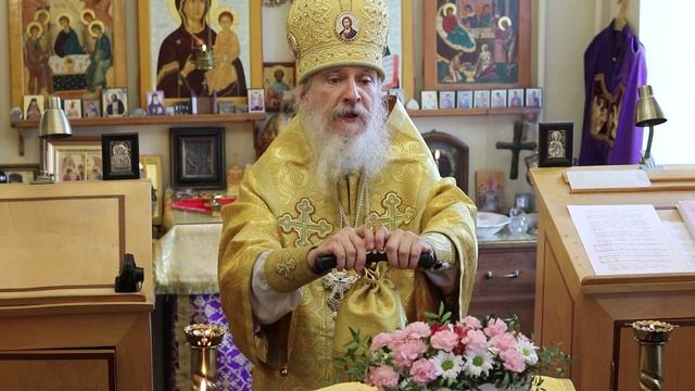 Проповедь епископа Амвросия (Тимрота) в неделю 1-ю по Пятидесятнице, Всех святых, 15 июня 2025 смотреть онлайн