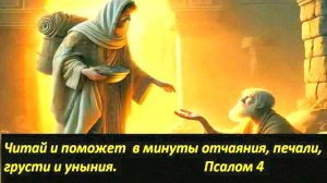 Псалом 4 — мощная молитва в трудные моменты! Читать при грусти, унынии и отчаянии — помогает!