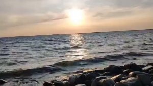 Закат над Финским заливом в Лисьем носу