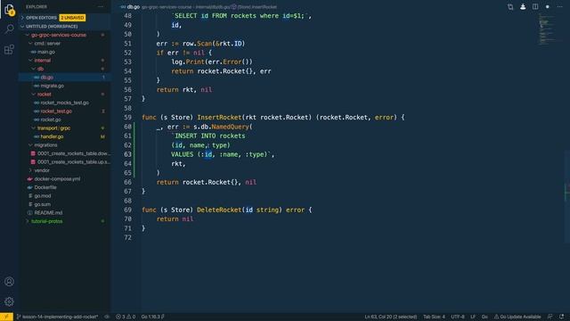 15 - Implementing the Add Rocket Handler