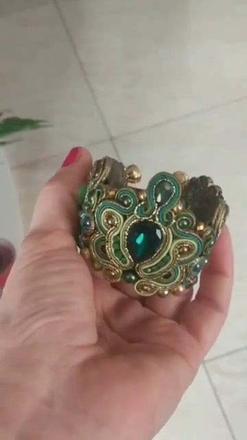 Сутажный браслет на заказ #handmade #украшенияназаказ #сутажнаявышивка #украшениясвоимируками