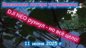 Дрон DJI NEO внезапно взбесился 11 июня 2025