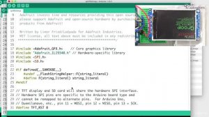 10. Graphics screen Using a 2.2 TFT with SD Card