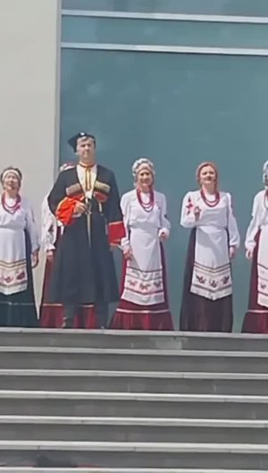 "Синеокая Кубань" (отрывок): народный казачий хор ЦК "Родина" (г. Анапа, 12.06.2025)