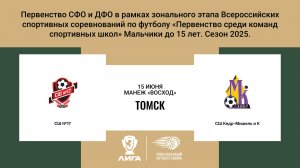 «СШ №17» г. Томск - «Кедр-Мишель и К» г. Томск.Первенство СФО и ДФО. Мальчики до 15 лет.