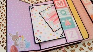 ПОП АП ФОТОАЛЬБОМ ДЛЯ ДЕВОЧКИ "BABY LADY" СТРАНИЦА №3 / СКРАПБУКИНГ