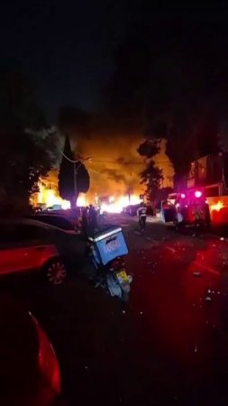 Место падения одной из иранских баллистических ракет в Хайфе. Военный Осведомитель