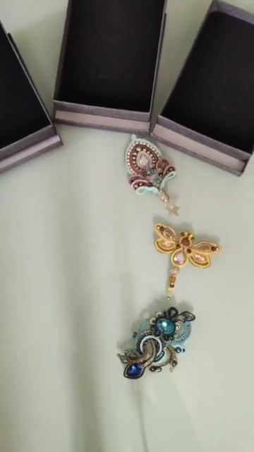 Украшения собираются в дорогу #handmade #сутажнаявышивка #украшениясвоимируками