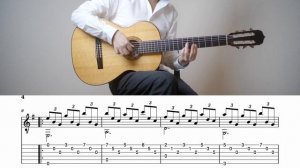 ETUDE IN E-MINOR F. Tárrega на Гитаре. Уроки гитары. Ноты и Табы для Гитары IWAKI Guitar